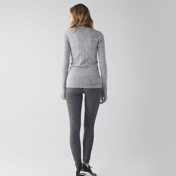 Lululemon Run: Turn Around Tight Heathered Black - Picture 2 of 11